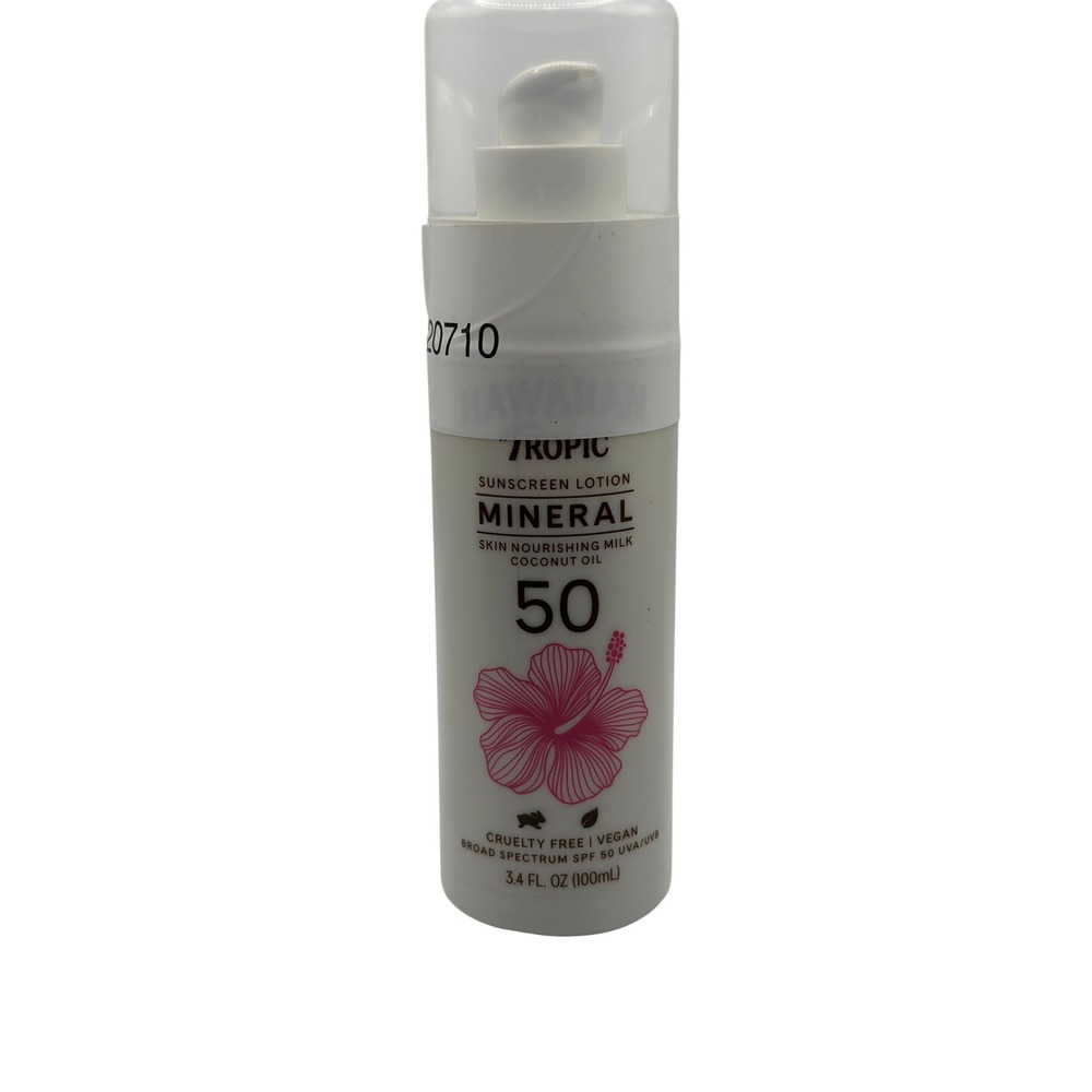 HAWAIIAN TROPIC SUNSCREEN LOTION SKIN NOURISHING MILK COCONUT OIL SPF 50 UVA